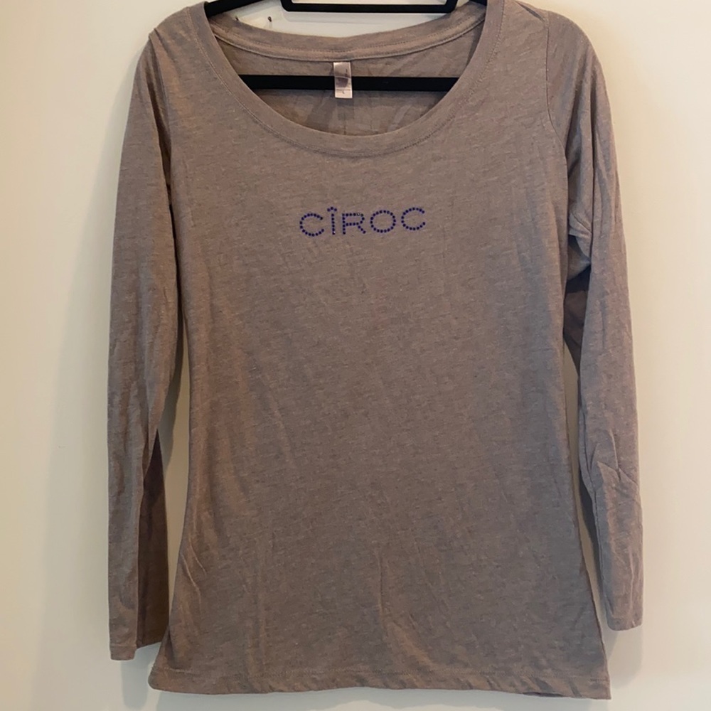 Ciroc vodka branded long sleeve women’s T-shirt.Size large. Brand is next level